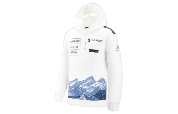 DESCENTE Swiss Ski Team Solid Color Hoodie Unisex D2433SHD61