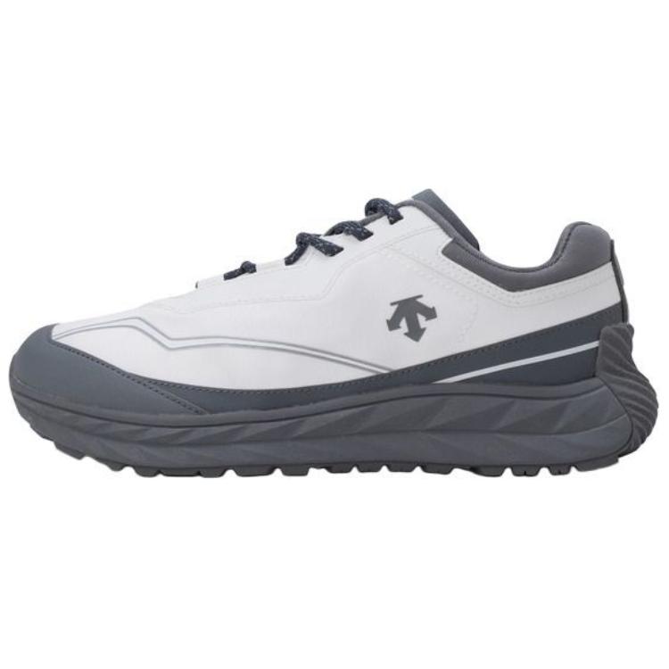 DESCENTE Terrain D Gray White Low-Top Casual Shoes Stylish & Comfortable SQ123LCR34-GYWH