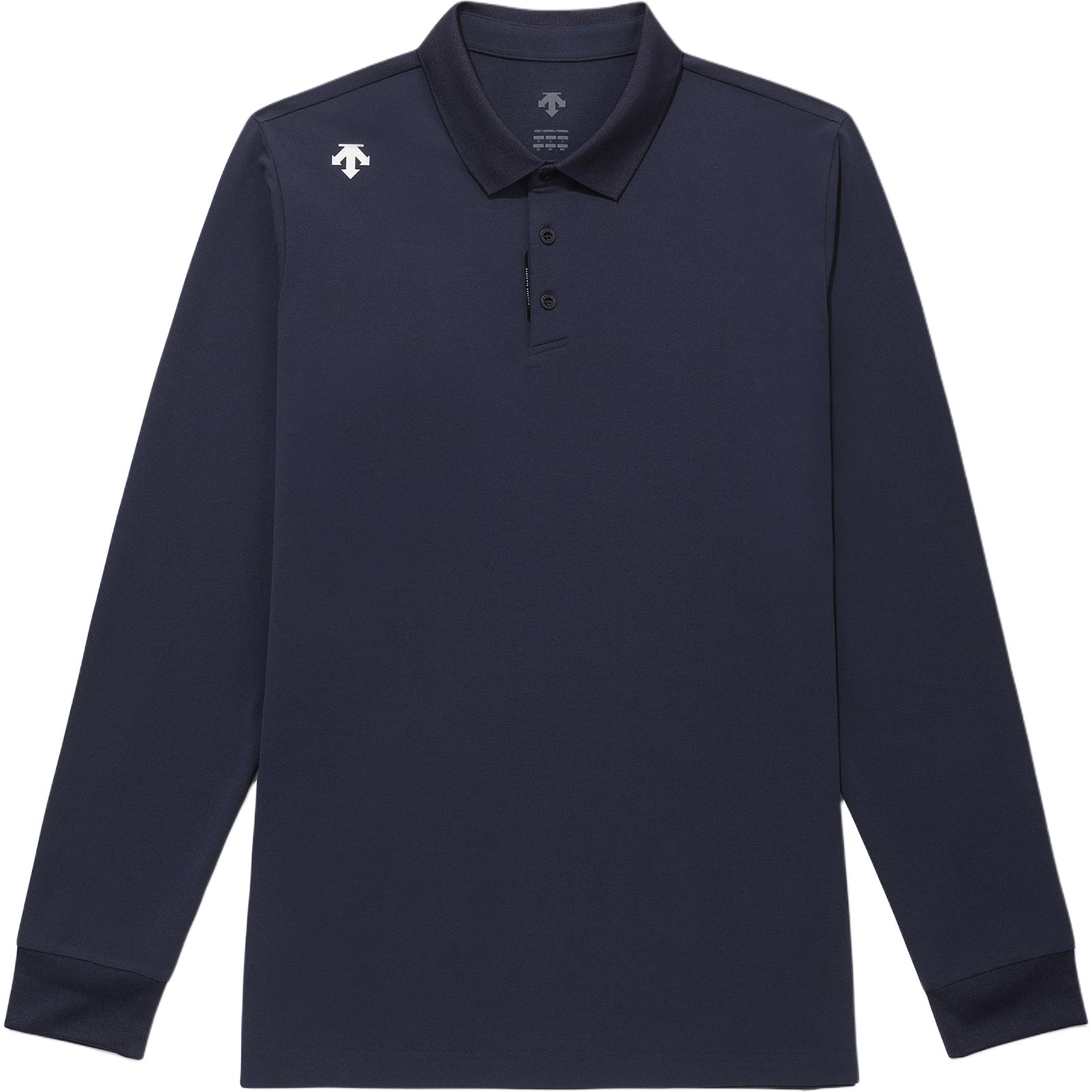 Shop DESCENTE TOUGH SS25 Unisex Stylish Breathable Quick-Dry Long Sleeve Polo Shirt. SQ123UPL11