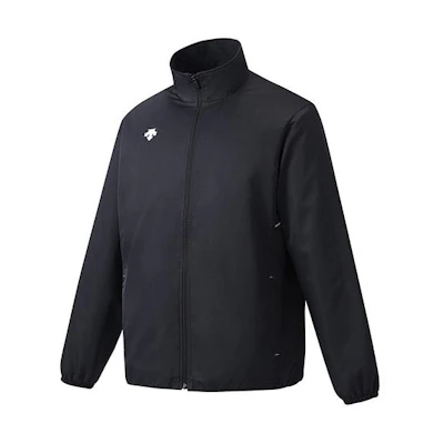 DESCENTE Training High-Neck Zip Jacket Black Unisex Ventilated Casual Long Sleeve DTM3310BLK
