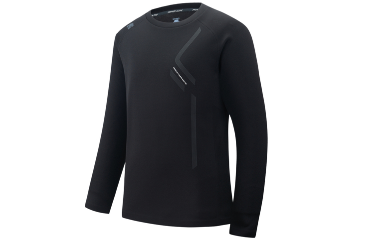 DESCENTE Training Series Logo Print Crewneck Long Sleeve Sweatshirt D2431THT55