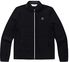 DESCENTE TRAINING Solid Black Zip-Up Logo Jacket MP222LCS51 DESCENTE TRAINING Solid Black Zip-Up Logo Jacket MP222LCS51