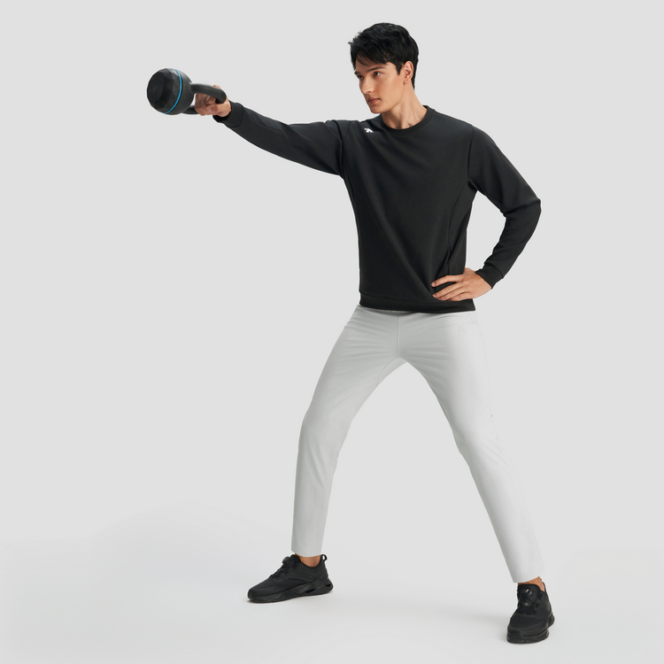 Sizing DESCENTE TRAINING 男女圓領運動衫 - 簡約舒適運動服 D4493THT31