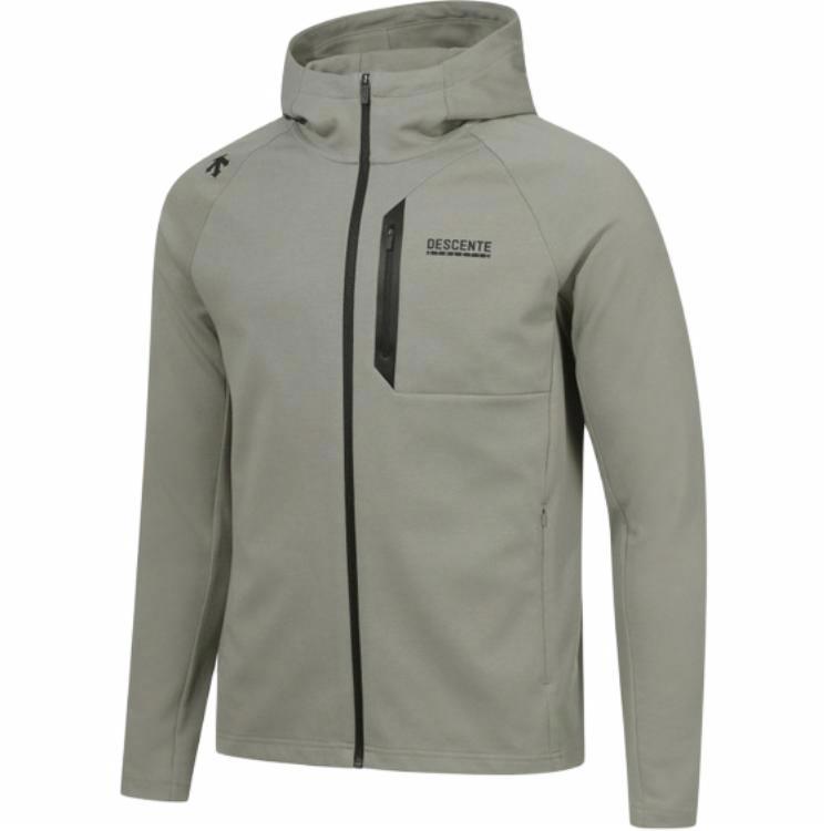 Shop DESCENTE TRAINING Unisex Fashion Sports Hooded Zip Jacket Long Sleeve Casual Wear SP123TFT14