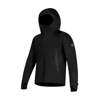 DESCENTE TRAINING Waterproof Breathable Double-Zip Jacket Black Mens DWMWGK01AD