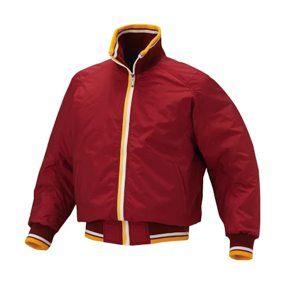 DESCENTE TRAINING Zip-Up High-Neck Thermal Jacket Red - DR216BRED