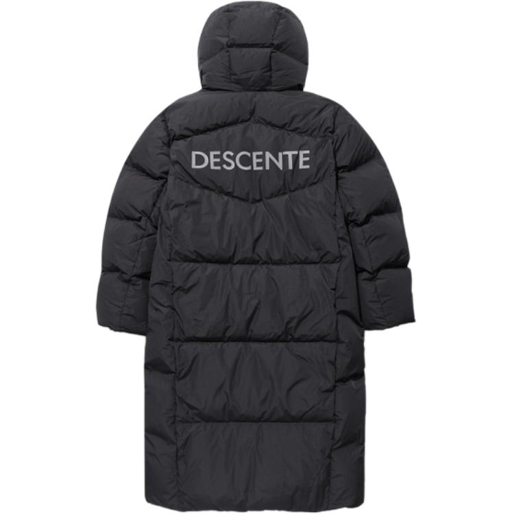 Shop DESCENTE Unisex Long Hooded Puffer Jacket with Logo – Warm & Stylish. SP323SDJ91