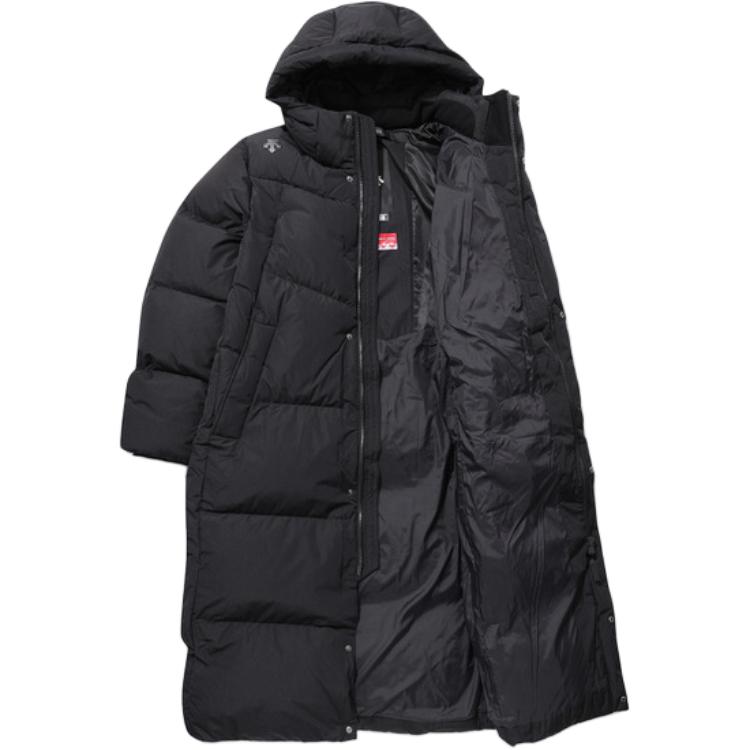 Purchase DESCENTE Unisex Long Hooded Puffer Jacket with Logo – Warm & Stylish. SP323SDJ91