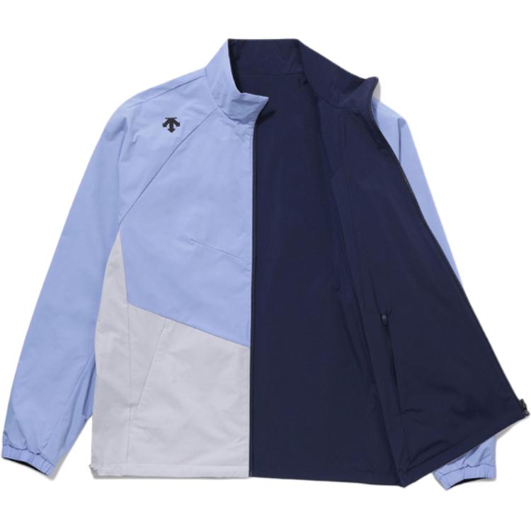 Cheap DESCENTE Unisex Reversible Zip-Up Stretch Jacket with Lettered Stand Collar SP221IWB42