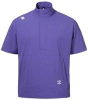 DESCENTE Unisex Solid Color Short-Sleeve Jacket - Blue SO223TAN42-PUR0 DESCENTE Unisex Solid Color Short-Sleeve Jacket - Blue SO223TAN42-PUR0