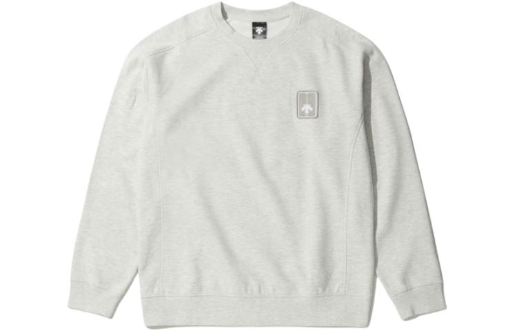 DESCENTE Unisex White Crewneck Raglan Sweatshirt SN323UHT91-M