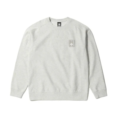 DESCENTE Unisex White Crewneck Raglan Sweatshirt SN323UHT91-M