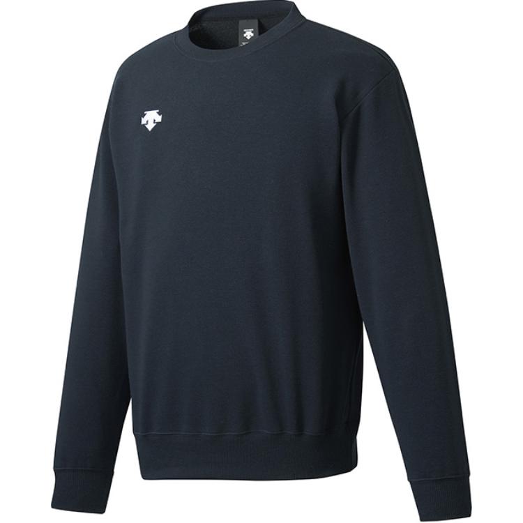 DESCENTE Volleyball Series Logo Print Sweat-Wicking Crewneck Sweatshirt Unisex DTM2602B