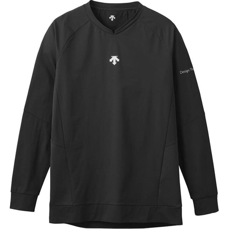 DESCENTE Volleyball Unisex Windproof Warm Sweatshirt Black DV4FWB03U