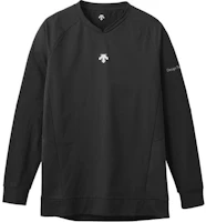 DESCENTE Volleyball Unisex Windproof Warm Sweatshirt Black DV4FWB03U DESCENTE Volleyball Unisex Windproof Warm Sweatshirt Black DV4FWB03U