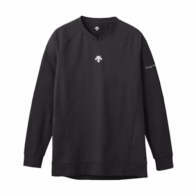 DESCENTE Volleyball Unisex Windproof Warm Sweatshirt Black DV4FWB03U