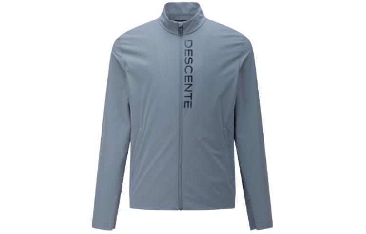 DESCENTE Waterproof Stand Collar Zip-Up Jacket Blue - Long Sleeve DP12MFBL22-DBLG