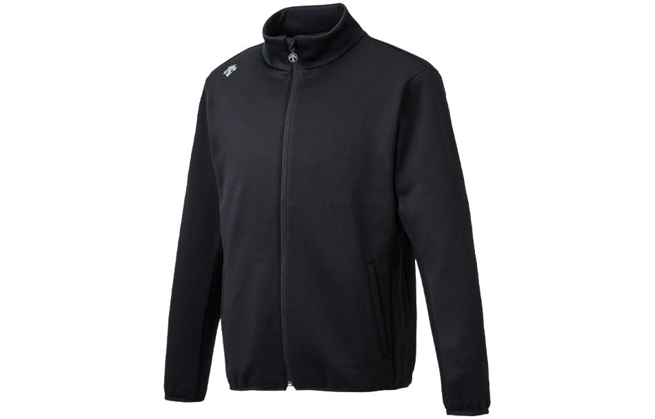 DESCENTE Waterproof Stretch Logo Print Stand Collar Fitted Jacket Mens DX-C1164