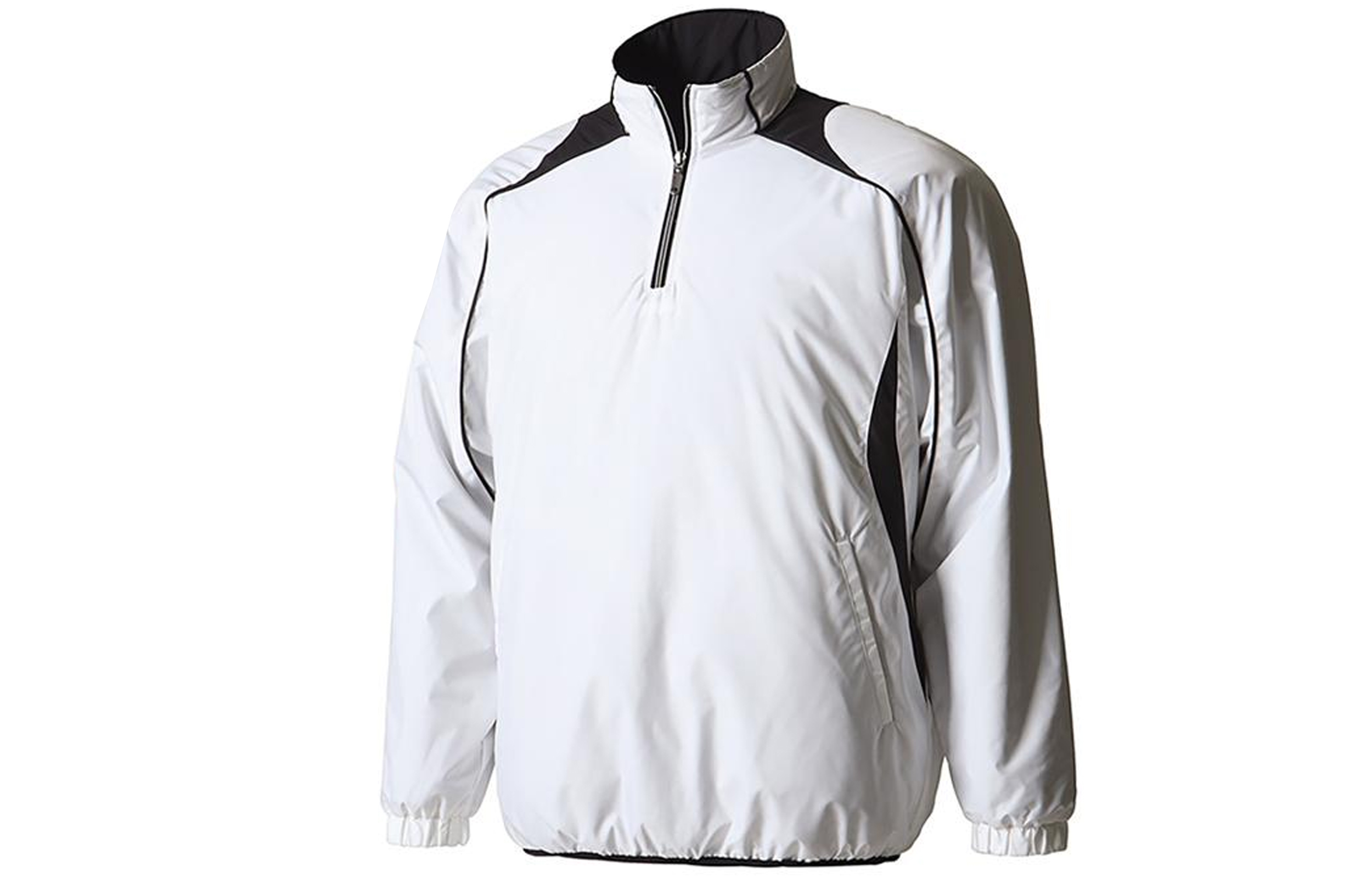 DESCENTE White Half-Zip Stand Collar Long-Sleeve Jacket JSTD425BWHT