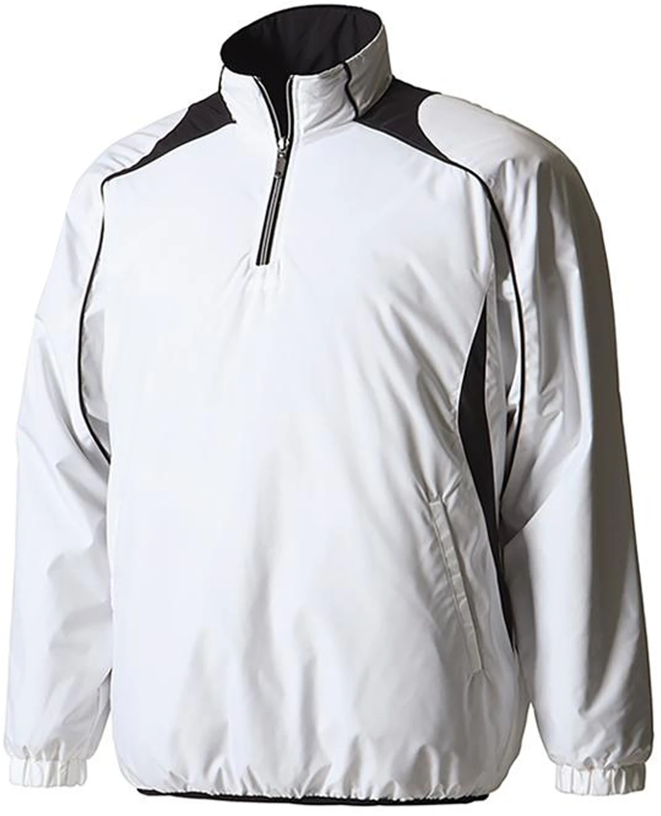 descente-white-half-zip-stand-collar-long-sleeve-jacket-jstd-425-bwht