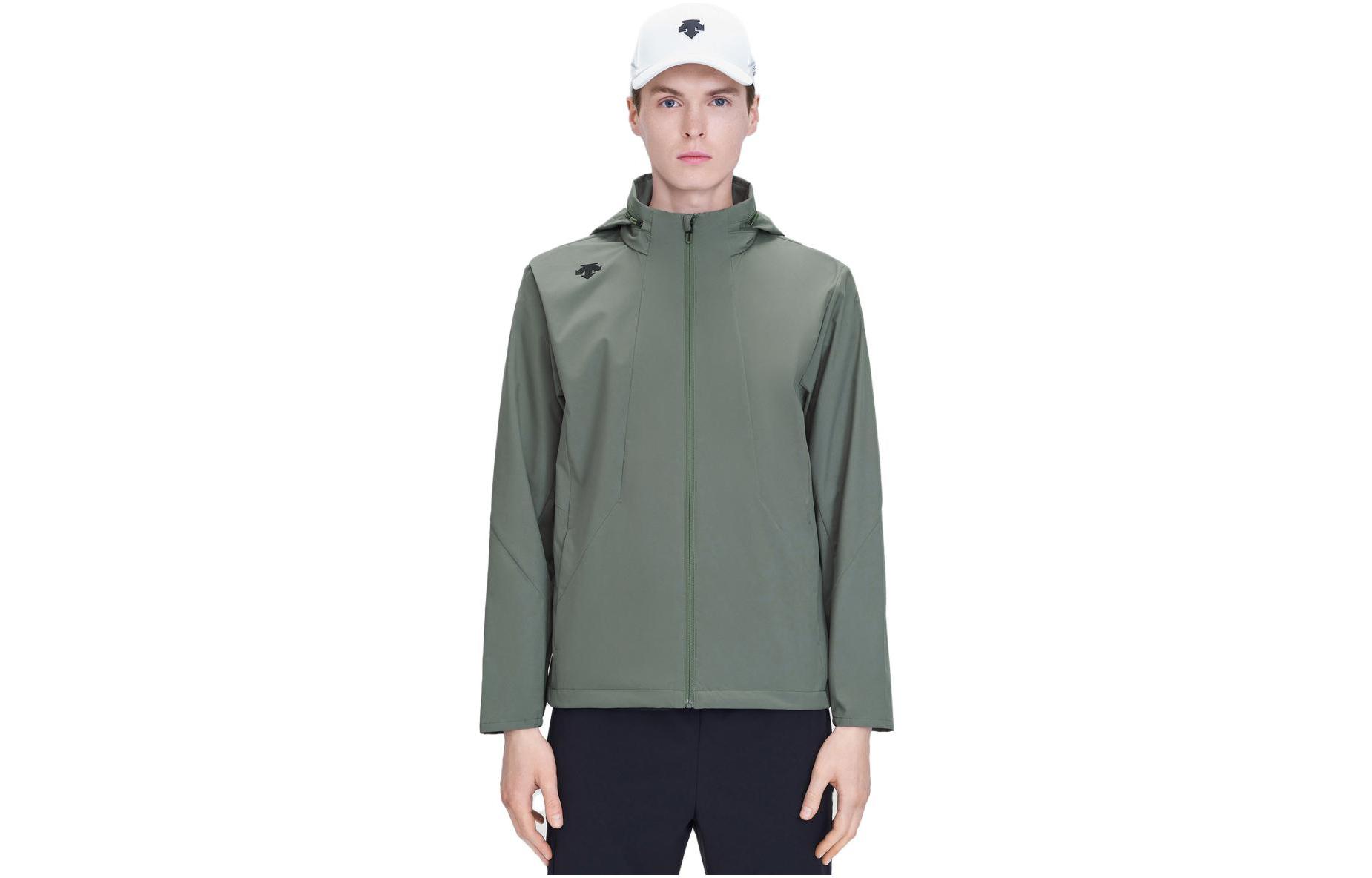 DESCENTE Woven Hooded Zip-Up Casual Sports Jacket D3191TJK50