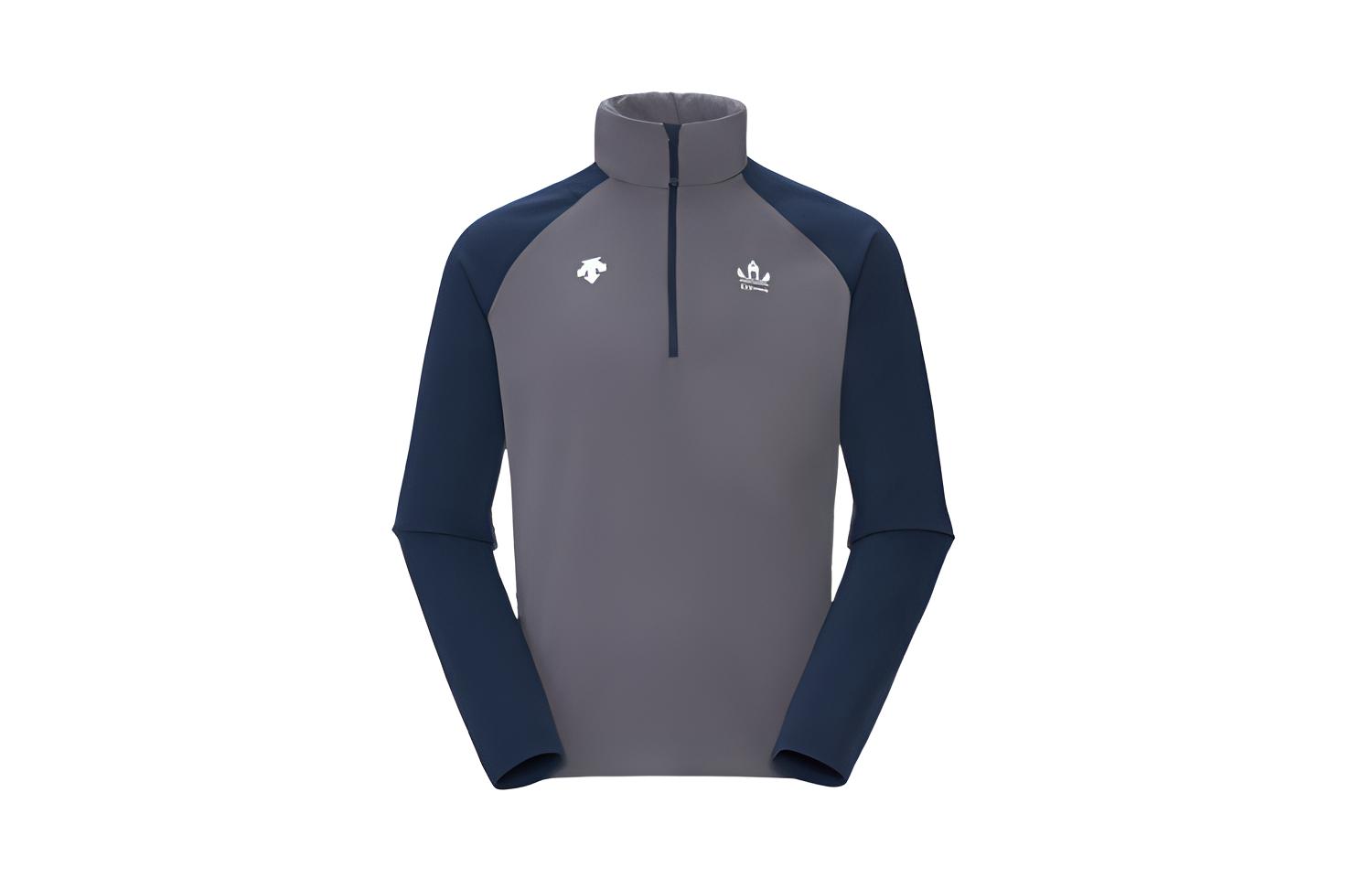 DESCENTE Kazuki Kuraishi Colorblock Half-Zip Detachable Sweatshirt Unisex D3133XHT61