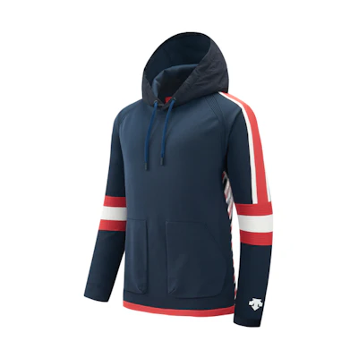 DESCENTE KAZUKI KURAISHI Colorblock Hoodie Unisex Collaboration Series D2433XHD11