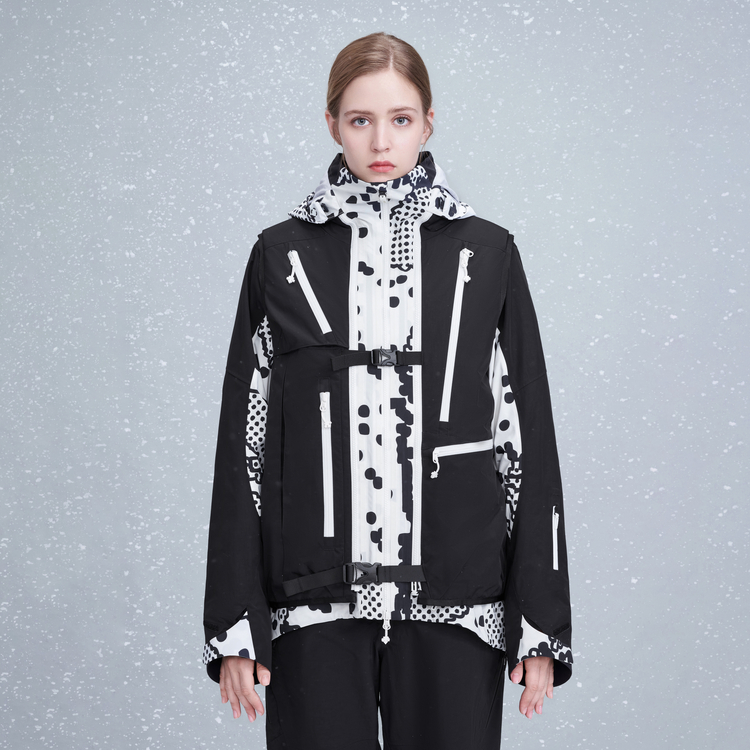 Details for DESCENTE x KAZUKI Waterproof Breathable Insulated Ski Jacket Unisex Snowboard Coat D2433XSJ11