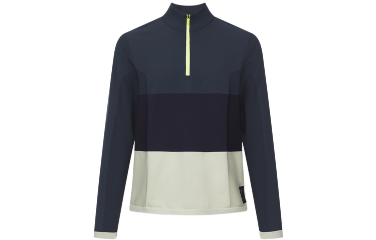 DESCENTE Paul Smith Half-Zip Pullover Sweatshirt Patchwork Design D3131XHT81