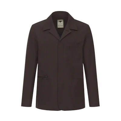 DESCENTE Paul Smith Woven Jacket in Solid Color with Collared Design D3131XJK81