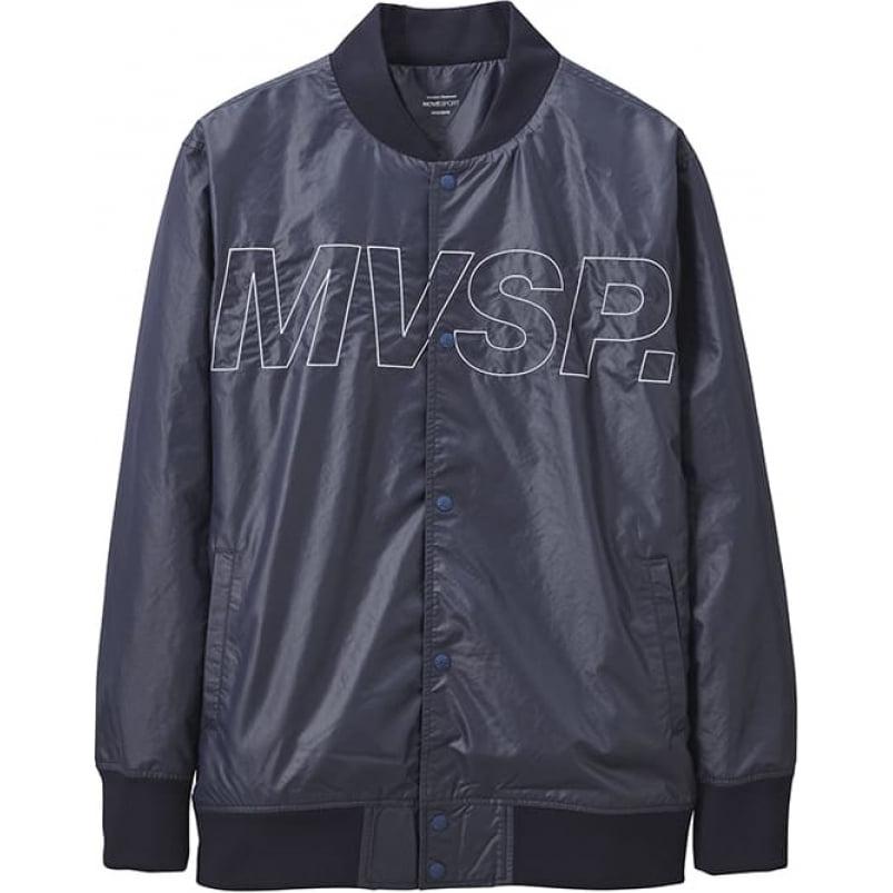 DESCENTE Zip-Up Crewneck Oversized Jacket with Letter Design DMMVJC14