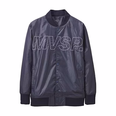 DESCENTE Zip-Up Crewneck Oversized Jacket with Letter Design DMMVJC14