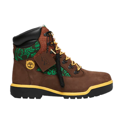 Desus & Mero Timberland 6 Inch Waterproof Field Boot 'Dark Brown Crocodile'