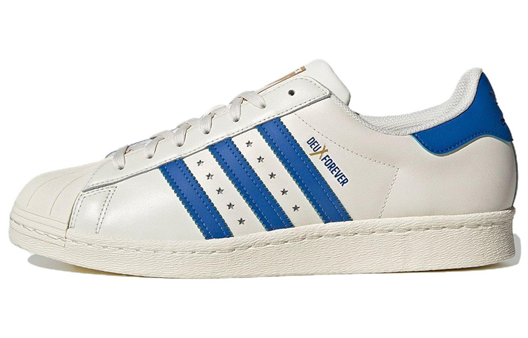 DEUX x adidas Originals Superstar 80s 'Off White/Blue/Gold Metallic' IF6292