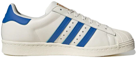 Order DEUX x adidas Originals Superstar 80s ''Blanc Cassé/Bleu/Doré Métallique'' IF6292