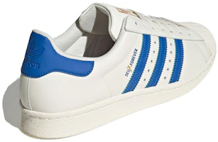Shop DEUX x adidas Originals Superstar 80s ''Blanc Cassé/Bleu/Doré Métallique'' IF6292