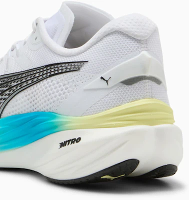 Deviate Nitro 3 Wide PUMA Bianco-Speed Blu 378449-07 Shop Deviate Nitro 3 Wide PUMA Bianco-Speed Blu 378449-07