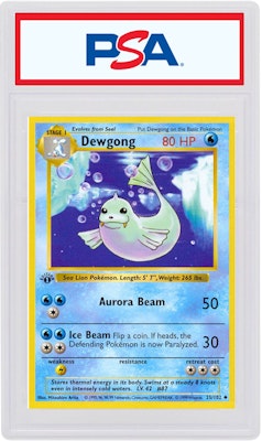 Dewgong 1999 Pokemon TCG Base Set 1st Edition #25/102 Buy Dewgong 1999 Pokemon TCG Base Set 1st Edition #25/102