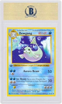 Dewgong 1999 Pokemon TCG Base Set 1st Edition #25/102 Order Dewgong 1999 Pokemon TCG Base Set 1st Edition #25/102