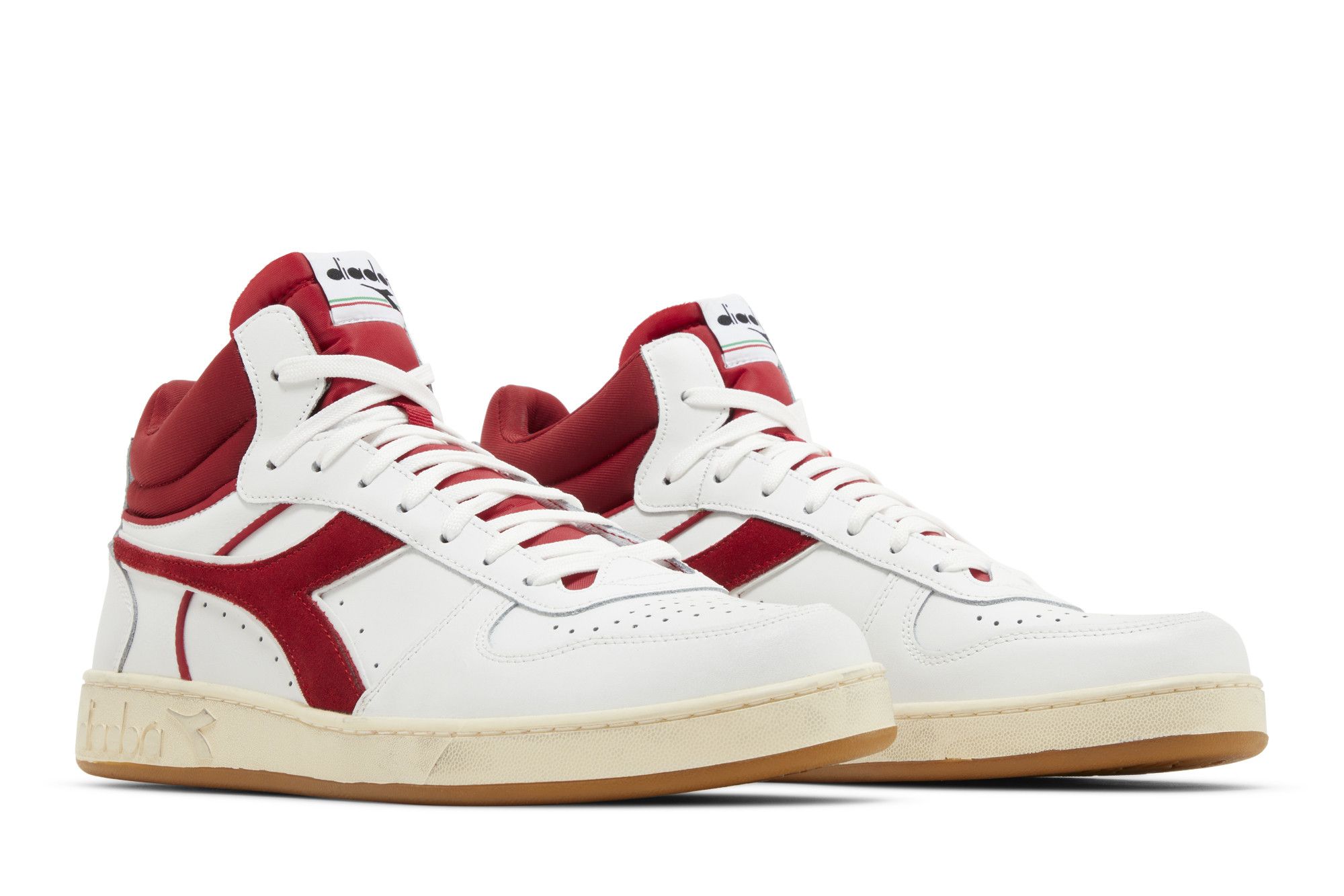 Cheap Diadora Magic Basket Mid ''Wit Chili Peper'' 501-178564-C6313