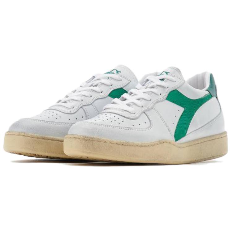 Lookbook Diadora Mi Basket Low Usado 'Blanco Verde Esmeralda' 201-179043-C6834
