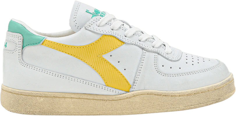 Diadora Mi Basket Low Usé ''Blanc Jaune Croms'' 201-179043-C1682 Buy Diadora Mi Basket Low Usé ''Blanc Jaune Croms'' 201-179043-C1682
