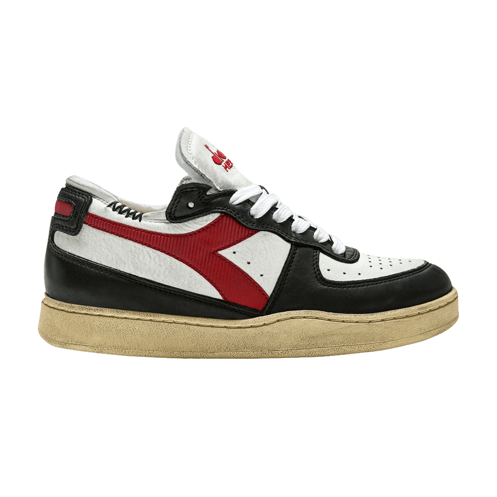 Diadora Mi Basket Row Cut 'Black White Red' 201-176282-C1470