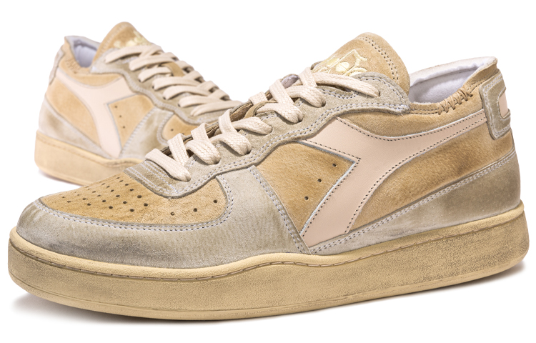 Diadora Mi Basket Row Cut Made In Italy 'Beige Almond Oil' 圖 4
