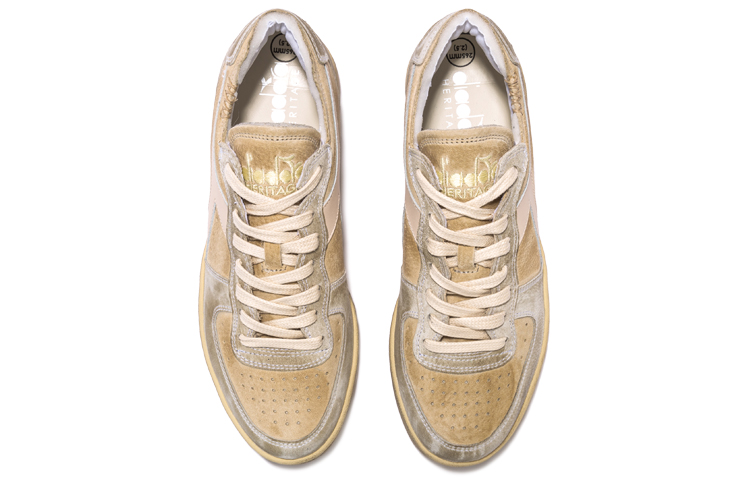 Diadora Mi Basket Row Cut Made In Italy 'Beige Almond Oil' 圖 5