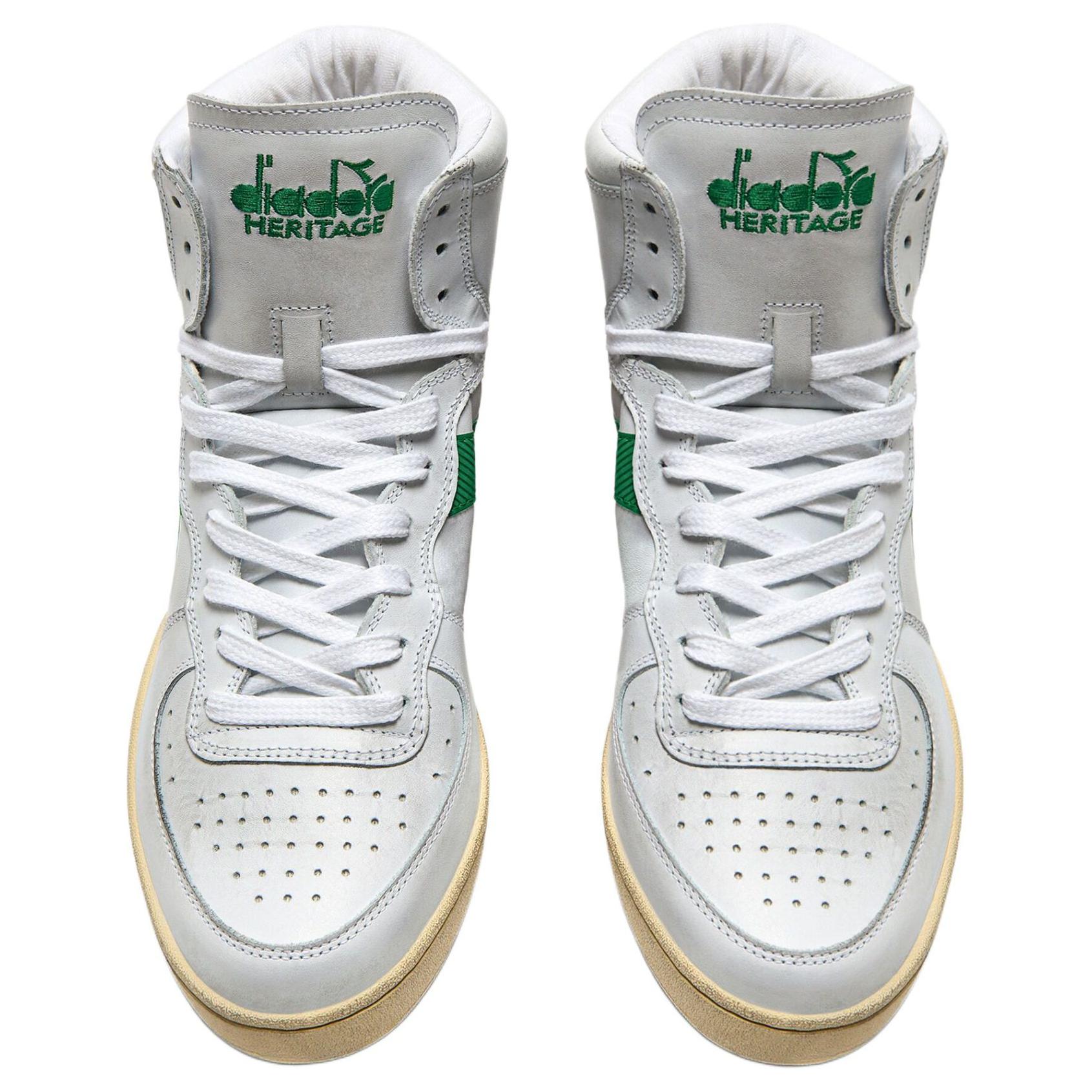 Diadora Mi Basket Used 'White Verdant green' 圖 4