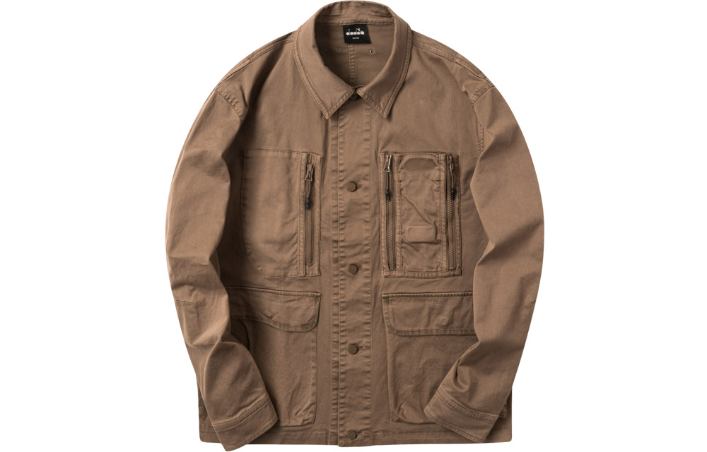 Diadora Multi-Pocket Vintage Casual Jacket Deep Brown D111JK01UBR