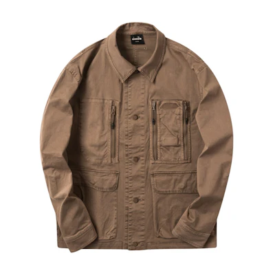 Diadora Multi-Pocket Vintage Casual Jacket Deep Brown D111JK01UBR