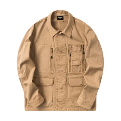 Diadora Multi-Pocket Vintage Workwear Casual Jacket Khaki () D111JK01UBE