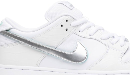 다이아몬드 서플라이 x 나이키 SB 덩크 로우 프로 '화이트 다이아몬드' BV1310-100 Order 다이아몬드 서플라이 x 나이키 SB 덩크 로우 프로 '화이트 다이아몬드' BV1310-100